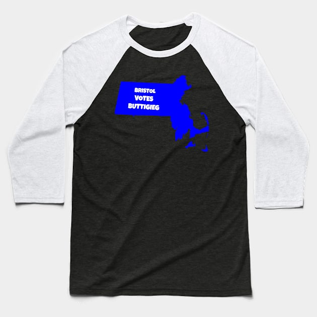 Massachusetts Bristol votes Buttigieg Baseball T-Shirt by Vine Time T shirts